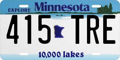MN license plate 415TRE