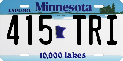 MN license plate 415TRI