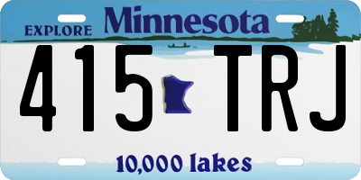 MN license plate 415TRJ