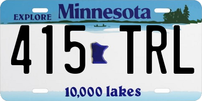MN license plate 415TRL