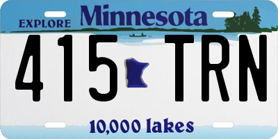 MN license plate 415TRN