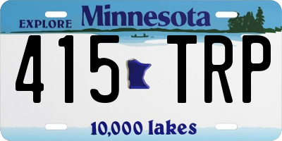 MN license plate 415TRP
