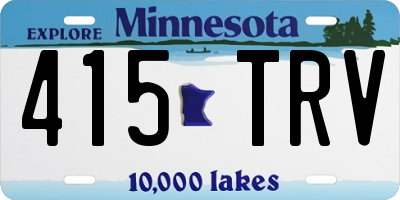 MN license plate 415TRV
