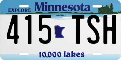 MN license plate 415TSH