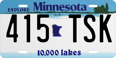 MN license plate 415TSK