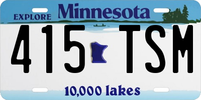 MN license plate 415TSM