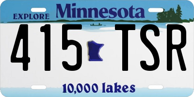 MN license plate 415TSR