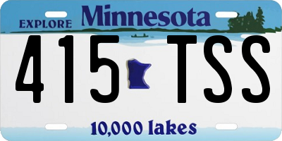 MN license plate 415TSS
