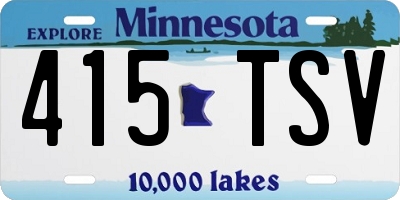 MN license plate 415TSV