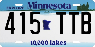 MN license plate 415TTB