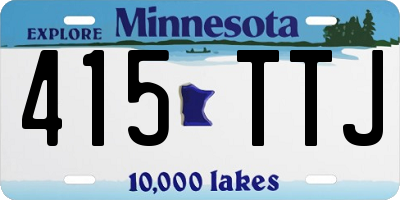 MN license plate 415TTJ