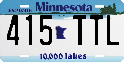 MN license plate 415TTL