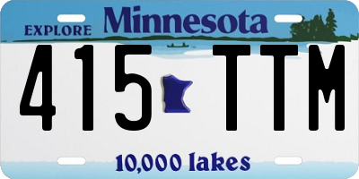 MN license plate 415TTM