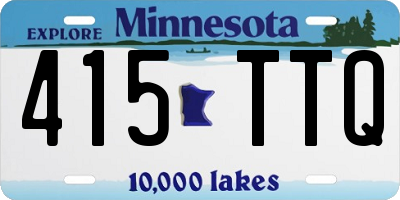 MN license plate 415TTQ