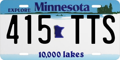 MN license plate 415TTS