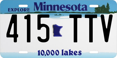 MN license plate 415TTV