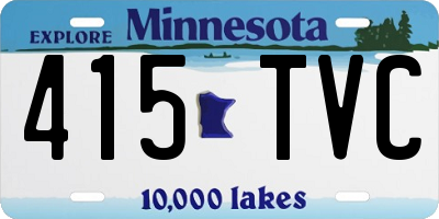 MN license plate 415TVC