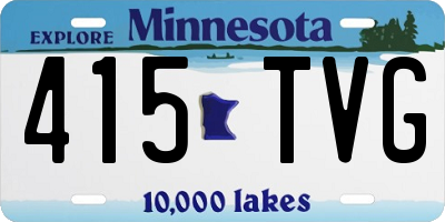 MN license plate 415TVG