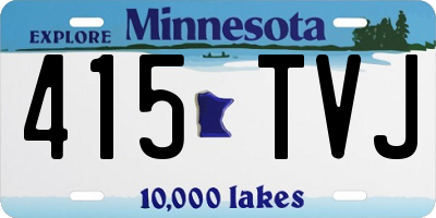 MN license plate 415TVJ