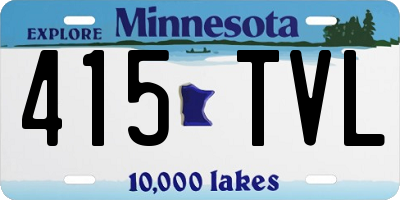 MN license plate 415TVL