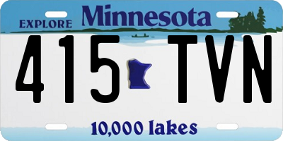 MN license plate 415TVN