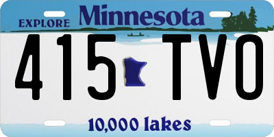 MN license plate 415TVO