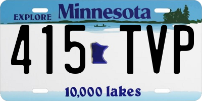 MN license plate 415TVP
