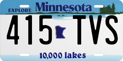 MN license plate 415TVS