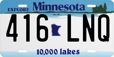 MN license plate 416LNQ