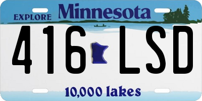 MN license plate 416LSD