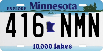 MN license plate 416NMN