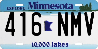 MN license plate 416NMV