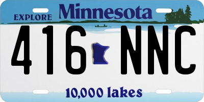 MN license plate 416NNC