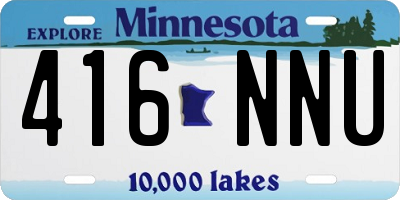 MN license plate 416NNU