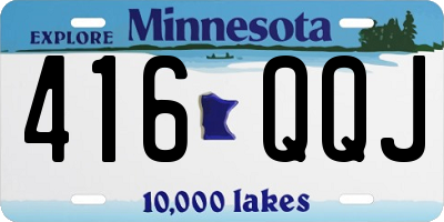 MN license plate 416QQJ