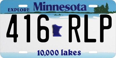 MN license plate 416RLP