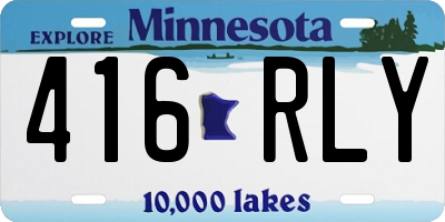 MN license plate 416RLY