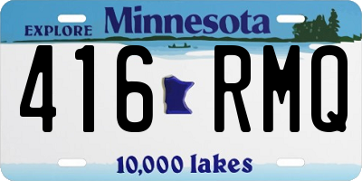 MN license plate 416RMQ