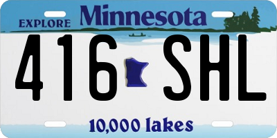 MN license plate 416SHL