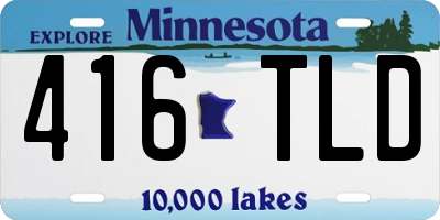MN license plate 416TLD