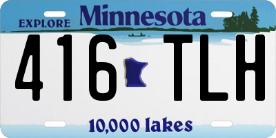 MN license plate 416TLH