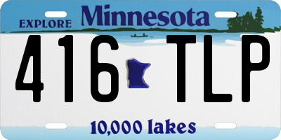 MN license plate 416TLP