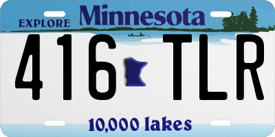 MN license plate 416TLR