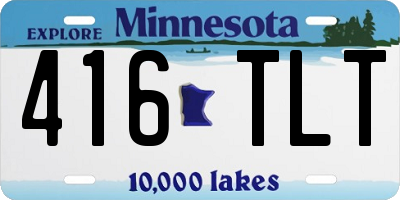 MN license plate 416TLT
