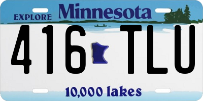 MN license plate 416TLU