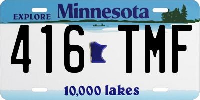 MN license plate 416TMF
