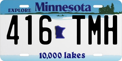MN license plate 416TMH