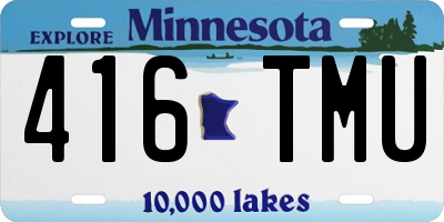 MN license plate 416TMU