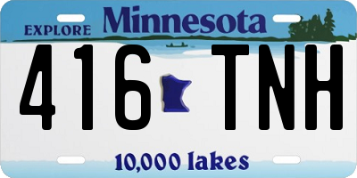 MN license plate 416TNH