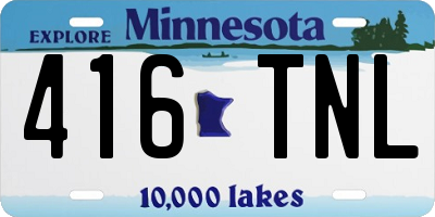 MN license plate 416TNL